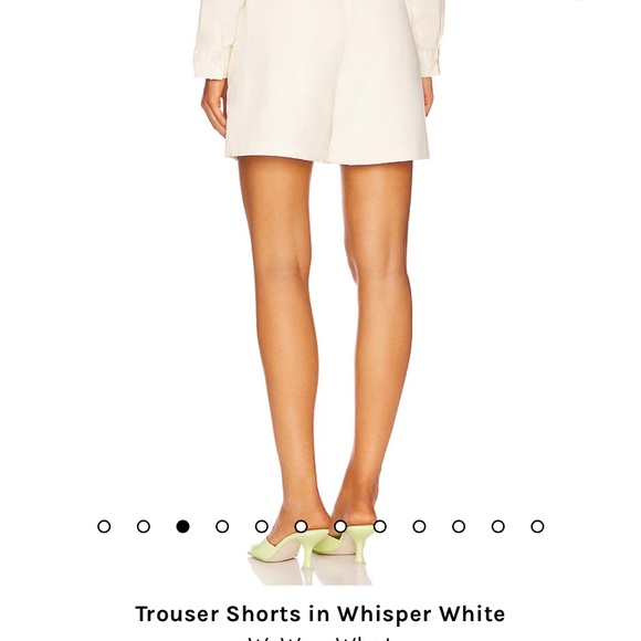 Trouser Shorts in Whisper White - Picture 3 of 4